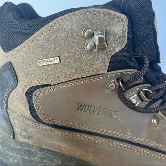 Wolverine Men's Waterproof Hiking Boots Brown/Black Size 11M Lace Up - Picture 5 of 10